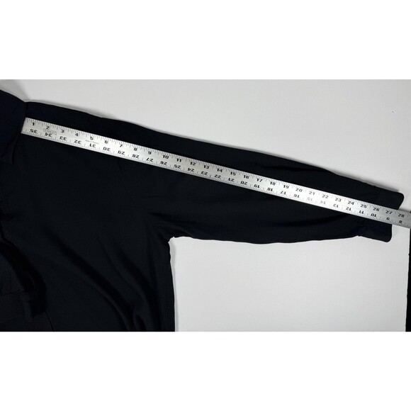 Surya Blouse Womens Large Black Button Up Floral Embroidered Beaded Rayon Boho - Picture 10 of 10